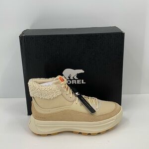 Sorel x Calia Out n About ONA mid sneaker boots winter waterproof tan new 9.5